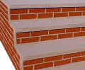 Red brick with regular motar